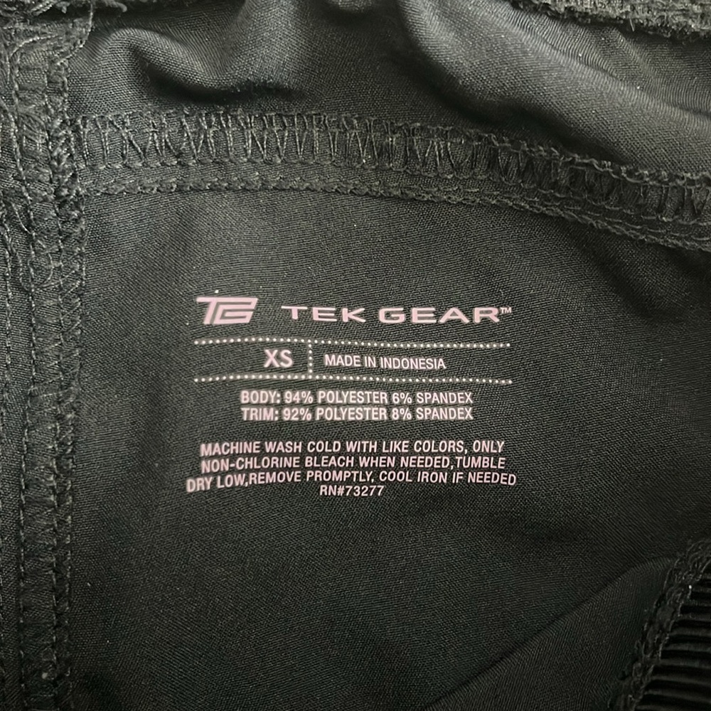 Tek Gear Black and Pink Athletic Shorts with Pockets - Picture 4 of 7